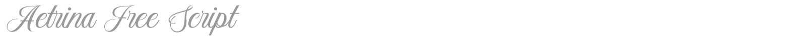 Aetrina Script font preview